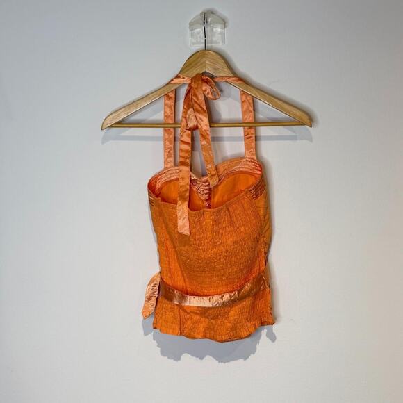 Orange Sequined Top with Belt L - Picture 4 of 5